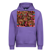 Tulip valentines day violin and cowboy boots country music Urban Hoodie - Jasminsmagicworld