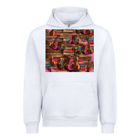 White valentines day violin and cowboy boots country music Urban Hoodie - Jasminsmagicworld