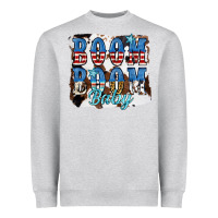 Heather Grey Boom Boom Baby Heavyweight Sweatshirt - JahusDesignShop