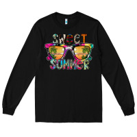 Black Sweet Summer Long Sleeve Tee - CowhideDigitalArt