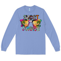 Colony Blue Sweet Summer Long Sleeve Tee - CowhideDigitalArt