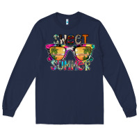 Navy Sweet Summer Long Sleeve Tee - CowhideDigitalArt