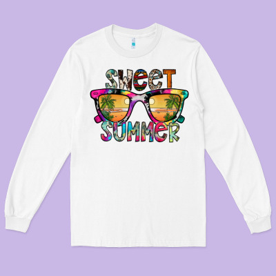 Sweet Summer Long Sleeve Tee Designed By Cowhidedigitalart