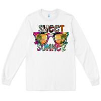 White Sweet Summer Long Sleeve Tee - CowhideDigitalArt