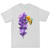 Dove Grey honey bee with lavender fa element Premium Tee - FaDigitalArtStudio