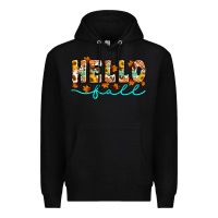 Black hello fall Premium Hoodie - Artiststas