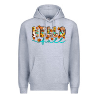 Heather Grey hello fall Premium Hoodie - Artiststas
