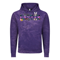Cloud Purple Happy Easter Y'all Vintage Hoodie - CowhideDigitalArt