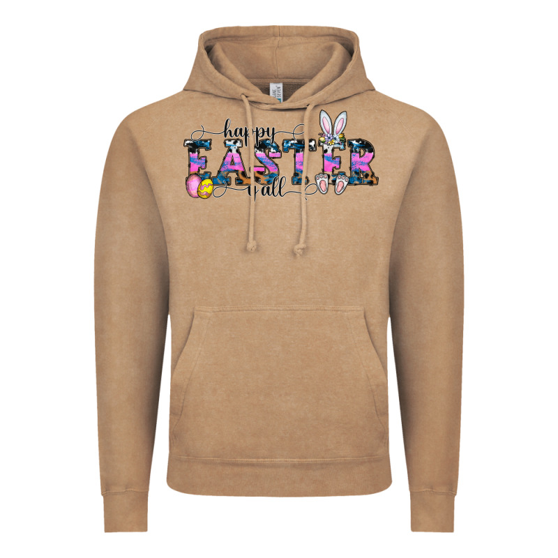 Happy Easter Y'all Vintage Hoodie by CowhideDigitalArt | Teevron