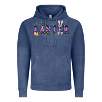 Vintage Denim Happy Easter Y'all Vintage Hoodie - CowhideDigitalArt