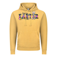 Vintage Mustard Happy Easter Y'all Vintage Hoodie - CowhideDigitalArt