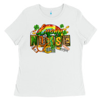 White lucky nurse Ladies Tee - FaDigitalArtStudio