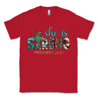 Red she is strong Classic Tee - Artiststas