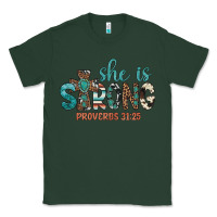 Sports Green she is strong Classic Tee - Artiststas