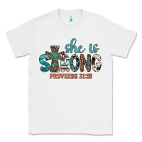 White she is strong Classic Tee - Artiststas