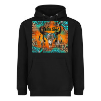 Black wild soul boho bull skull Heavyweight Hoodie - RanaPortraitStore