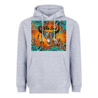 Heather Grey wild soul boho bull skull Heavyweight Hoodie - RanaPortraitStore