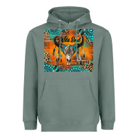 Sage wild soul boho bull skull Heavyweight Hoodie - RanaPortraitStore