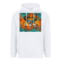 White wild soul boho bull skull Heavyweight Hoodie - RanaPortraitStore