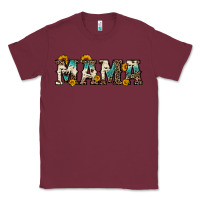 Burgundy mama sunflower leopard Classic Tee - OliviaCreatesArt