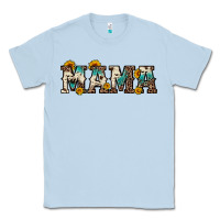 Dusty Blue mama sunflower leopard Classic Tee - OliviaCreatesArt