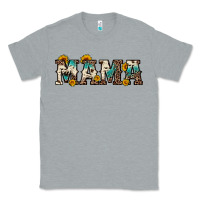 Heather Grey mama sunflower leopard Classic Tee - OliviaCreatesArt