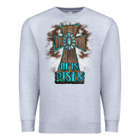Heather Grey cross1 Premium Sweatshirt - RanaPortraitStore