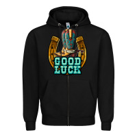Black good luck Zipper Hoodie - JahusDesignShop