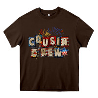 Chocolate Brown Cousin crew 4th of july Heavy Core Tee - CowGirlArtShop