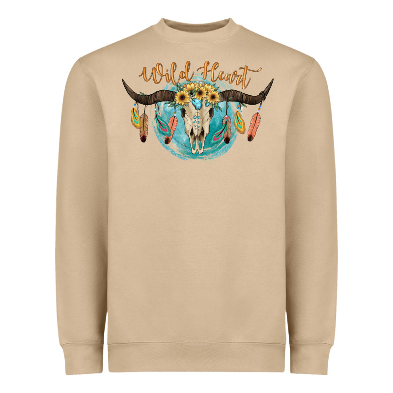 Wild Heart Heavyweight Sweatshirt by JahusDesignShop | Teevron