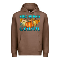 Chestnut hello pumpkin season Premium Hoodie - Artiststas