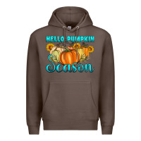 Coffee hello pumpkin season Premium Hoodie - Artiststas