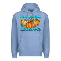 Colony Blue hello pumpkin season Premium Hoodie - Artiststas