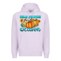 Lilac hello pumpkin season Premium Hoodie - Artiststas