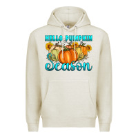 Oatmeal Heather hello pumpkin season Premium Hoodie - Artiststas