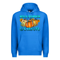 True Royal hello pumpkin season Premium Hoodie - Artiststas