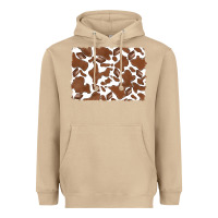 Mushroom distressed chocolate milkshake cowhide Heavyweight Hoodie - RanaPortraitStore