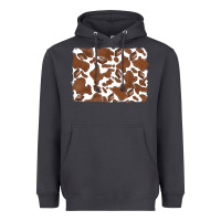 Smoke distressed chocolate milkshake cowhide Heavyweight Hoodie - RanaPortraitStore