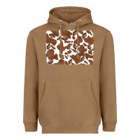 Toasted Coconut distressed chocolate milkshake cowhide Heavyweight Hoodie - RanaPortraitStore