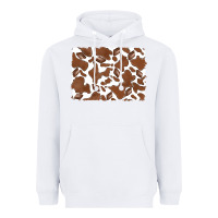 White distressed chocolate milkshake cowhide Heavyweight Hoodie - RanaPortraitStore