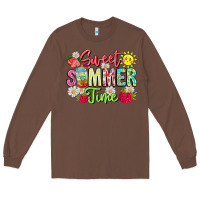 Chestnut Sweet Summer Time Long Sleeve Tee - CowhideDigitalArt
