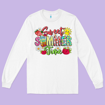 Sweet Summer Time Long Sleeve Tee Designed By Cowhidedigitalart