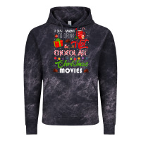 Cloud Black i just want to drink hot chocolate watch christmas movies premium Vintage Hoodie - baoMotion