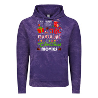 Cloud Purple i just want to drink hot chocolate watch christmas movies premium Vintage Hoodie - baoMotion