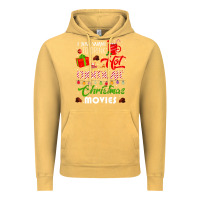 Vintage Mustard i just want to drink hot chocolate watch christmas movies premium Vintage Hoodie - baoMotion
