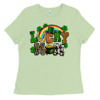 Matcha lucky mom St. Patricks Day Ladies Tee - FaDigitalArtStudio