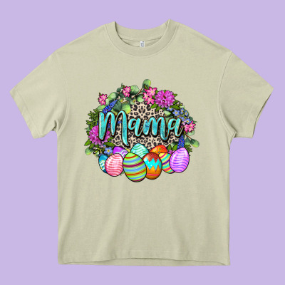 Easter Mama Happy Easter Day Heavy Core Tee Designed By Cowgirlartshop