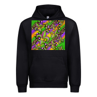 Black mardi gras carnival fleur de lis Urban Hoodie - Jasminsmagicworld