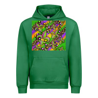 Emerald mardi gras carnival fleur de lis Urban Hoodie - Jasminsmagicworld