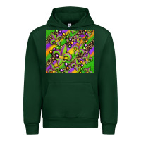 Forest Green mardi gras carnival fleur de lis Urban Hoodie - Jasminsmagicworld